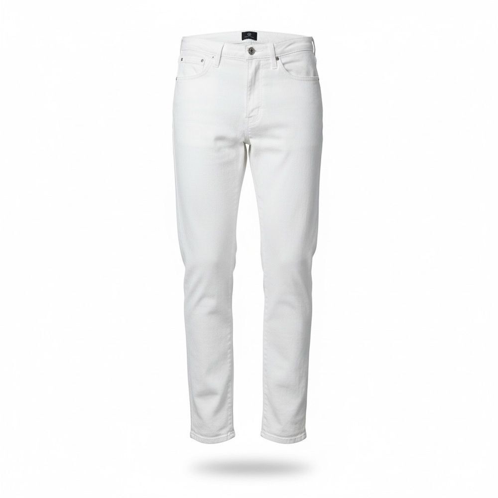 Ag Adriano Goldschmied Women's The Prima Crop (Ankle) White Jeans - Size 28